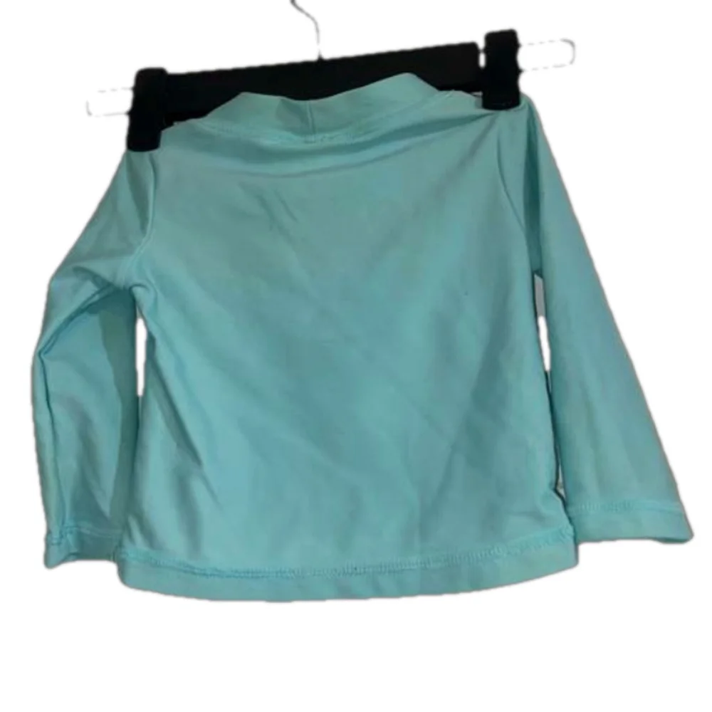 ⭐️ 3/$20 Girl's Carter's Swimsuit Rashguard 12 Months Blue Pink Flamingo